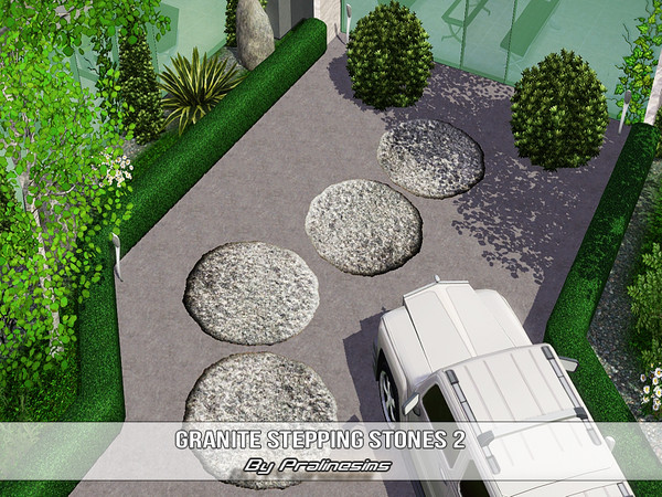 Sims 3 — Granite Stepping Stones 3 by Pralinesims — By Pralinesims