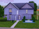 Sims 3 — Suburban Family House by Catqueen3332 — In game (and on TSR) there are mostly small houses and huge houses, and