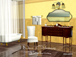 Sims 3 — Bathroom NewOrleans by ShinoKCR — Bathroom New Orleans is built around the Sink which was a request from