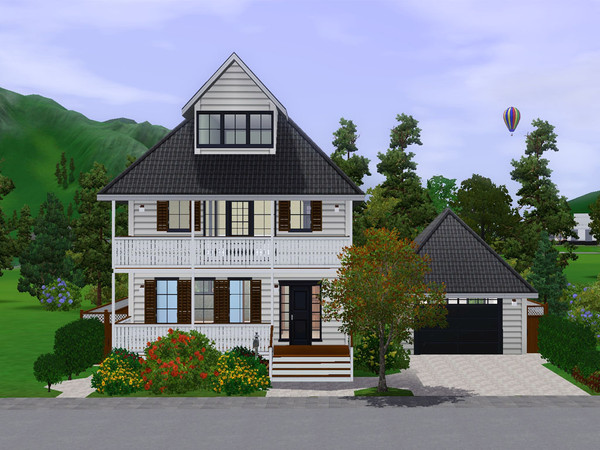 Sims 3 — Warbler by dorienski — Warbler is a cosy family house with spacious living area and a kitchen with dining area.
