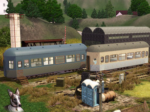Sims 3 — Disused Railyard by Cyclonesue — No-one should ever have to live here, but maybe there is a home to be made out