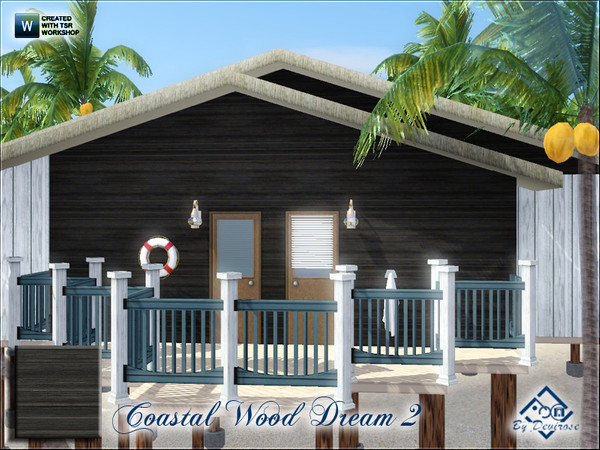 Sims 3 — Coastal Wood Dream 2 by Devirose — Wood ideal for coastal homes and furnishings nautical.Base game compatible,no