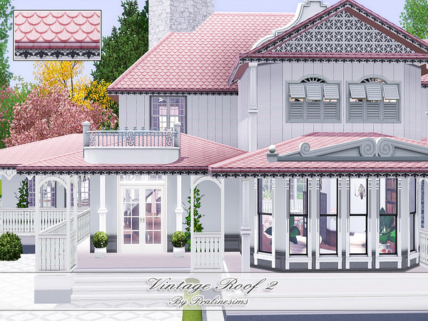 Sims 3 — Vintage Roof 2 by Pralinesims — By Pralinesims