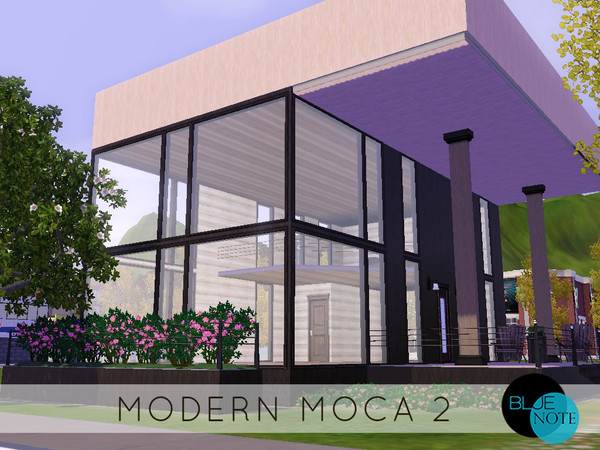 Sims 3 — Modern Moca 2 by blue_note2 — This is a second version of the Modern Moca, a chocolate brown small town house,