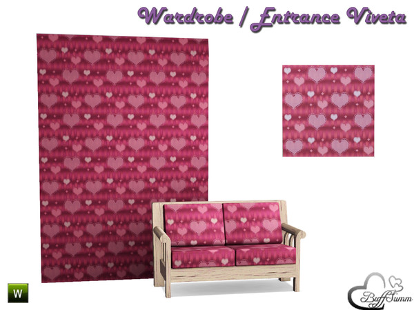 Sims 3 — Wardrobe Viveta Pattern Lovely by BuffSumm — This set will bring your Sims a natural and romantic flair in their