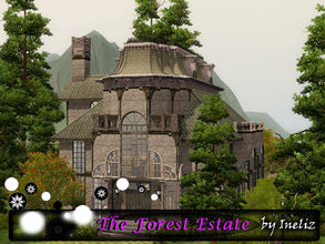 Sims 3 — The Forest Estate by Ineliz — The Forest Estate is a creepy house, hidden far away from the eyes of curious town