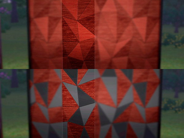 Sims 3 — Dogma PoliWall[wood] A-Side by action2 — PoliWall wood Mosaic by ACTION [AS] at The Sims Resource. A-Side