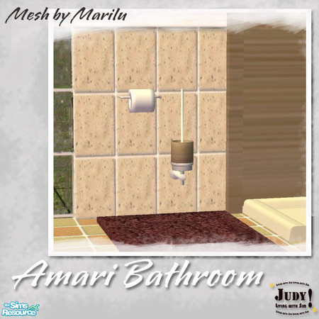 Sims 2 — Judy_Amari BathRoom - Toilet Brush by judyhugsnoopy — Recolor Marilu Brasil Bathroom. Hope you like it :D Please
