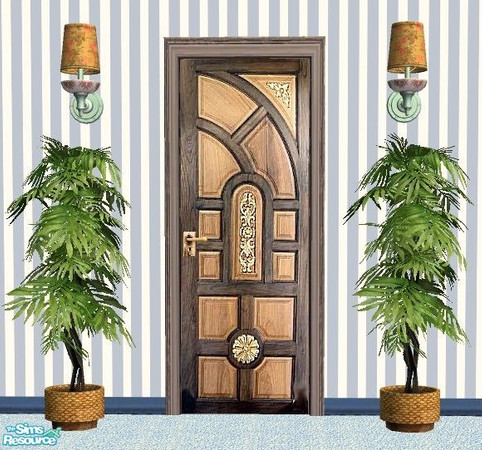 Sims 2 — Designer Doors - 03 by Raveena — Part of the 'Designer Door Series 8' set. You need BitzyBus's mesh file for