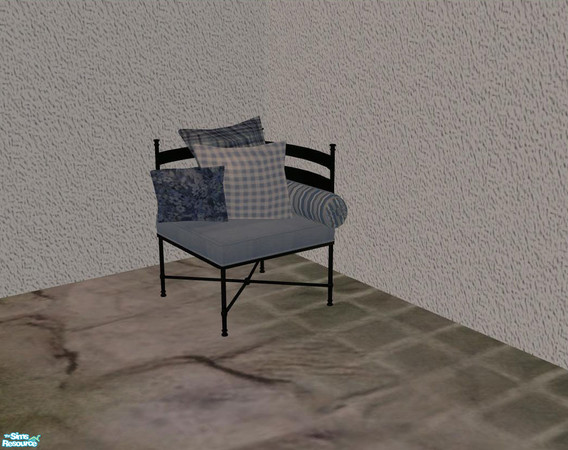 Sims 2 — PB Outdoor - recolor - Polstery - lblue - Pillows Corner r by ShinoKCR — 