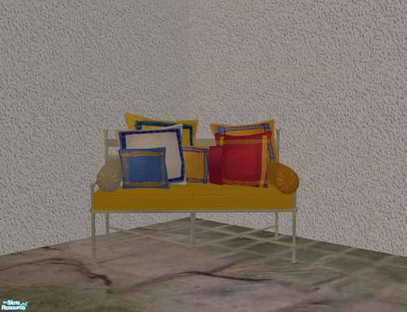 Sims 2 — PB Outdoor Recolor Polstery Provence - Loveseat white by ShinoKCR — 