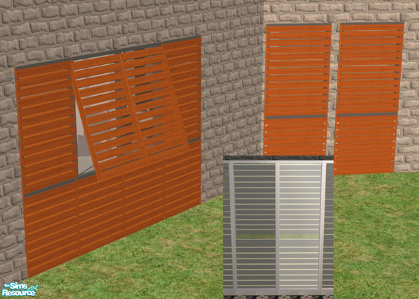 Sims 2 — Diane Windows Recolor 1- Set by Elize-37sims — Privacy but still letting in plenty of light.Slats on the outside