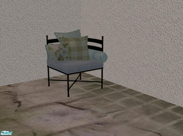 Sims 2 — PB Outdoor - recolor - Polstery - lblue - Pillows Corner r by ShinoKCR — 