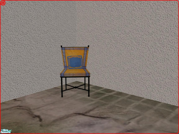 Sims 2 — PB Outdoor Recolor Polstery Provence - Diningchair by ShinoKCR — 