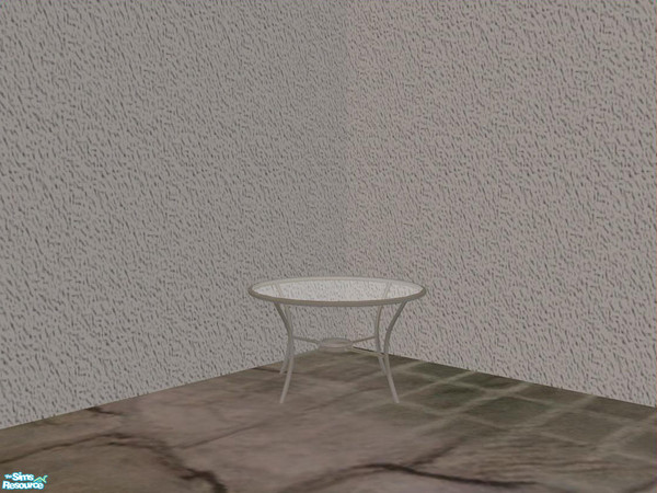 Sims 2 — PB Outdoor - recolor - Castiron white - Coffeetable by ShinoKCR — 