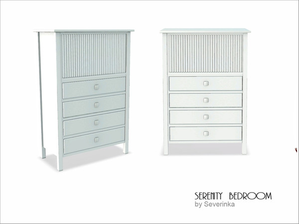 Sims 3 — Cabinet by Severinka_ — Cabinet from bedroom 'Serenity'. Furniture performed in summer sea colors. Recolorable 3