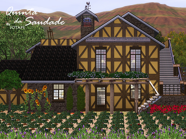 Sims 3 — Quinta da Saudade by -Jotape- — Quinta da Saudade is a farm with a lot of crops around, small and lovely garden,