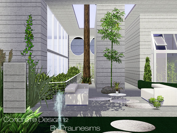 Sims 3 — Concrete Design 12 by Pralinesims — By Pralinesims: Masonry