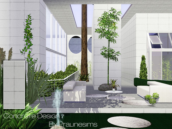 Sims 3 — Concrete Design 7 by Pralinesims — By Pralinesims: Masonry