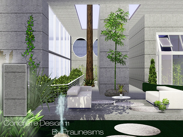 Sims 3 — Concrete Design 11 by Pralinesims — By Pralinesims: Masonry