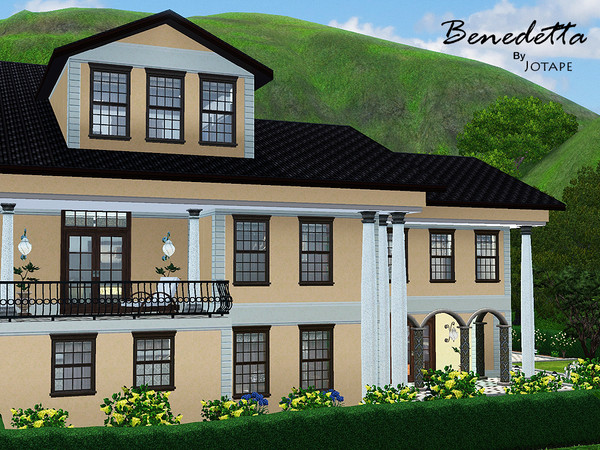 Sims 3 — Benedetta by -Jotape- — Benedetta is a luxurious mansion that features a big hall, a dining room, a bathroom, a