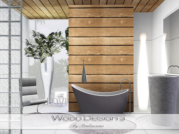 Sims 3 — Wood Design 3 by Pralinesims — By Pralinesims: Wood