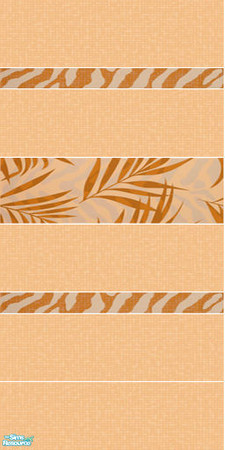 Sims 2 — Capri wall set - orange 1 by mayskaya — 