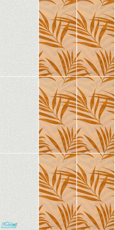 Sims 2 — Capri wall set - orange 7 by mayskaya — 