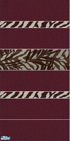 Sims 2 — Capri wall set - red 1 by mayskaya — 