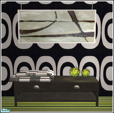 Sims 2 — Back to the 70ies - black - Coffee table by mirake — 