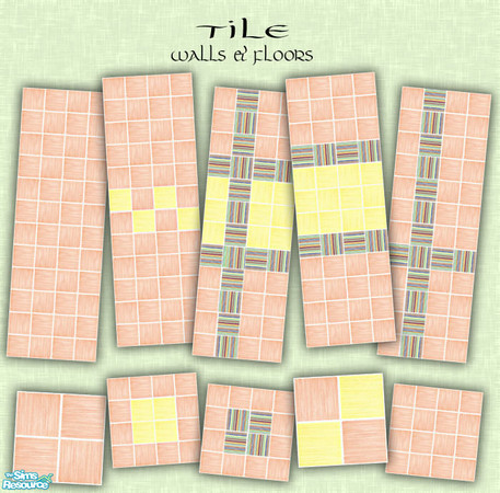 Sims 2 — Miskas Tile_5  Walls & Floors by miskas — Tile_5 Walls & Floors