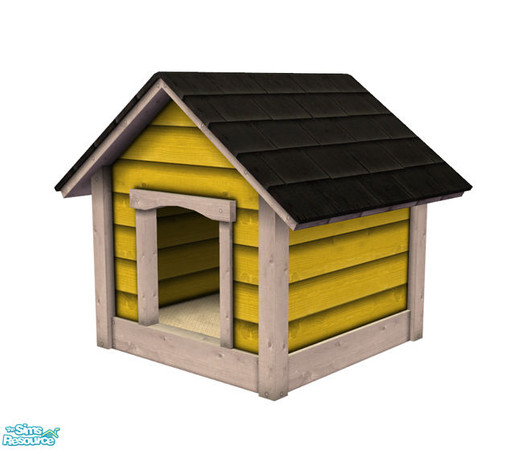 Sims 2 — Dog House - Yellow Recolor by Murano — Yellow dog house for your dogs and puppies!