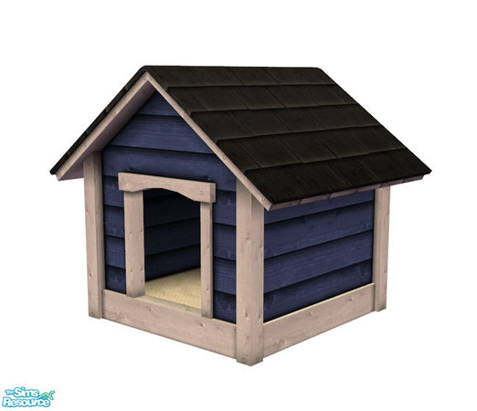 Sims 2 — Dog House - Dark Blue Recolor by Murano — Dark blue dog house for your dogs and puppies!