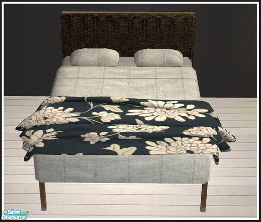 Sims 2 — Cosy sleeping black & beige - throw 3 by mirake — 