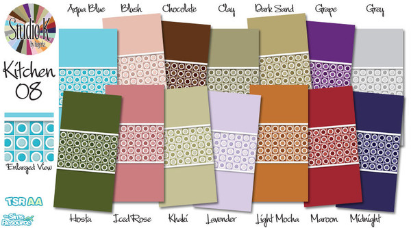 Sims 2 — Studio K Kitchen 08_01 by StudioKhagerks — 1-14 of 28 colors. Can be found under Paint and can be purchased for