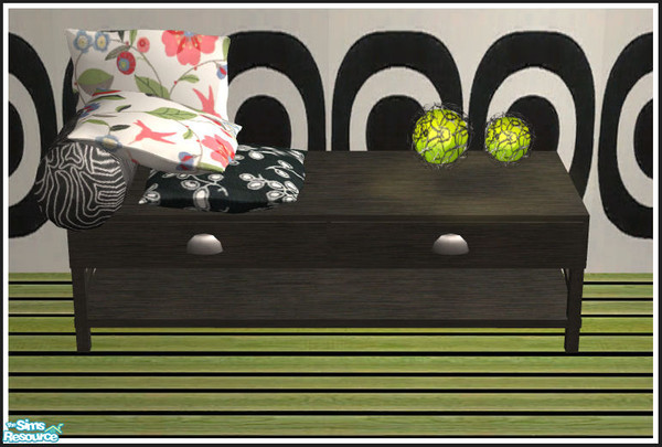 Sims 2 — Back to the 70ies - black - Pillows by mirake — 