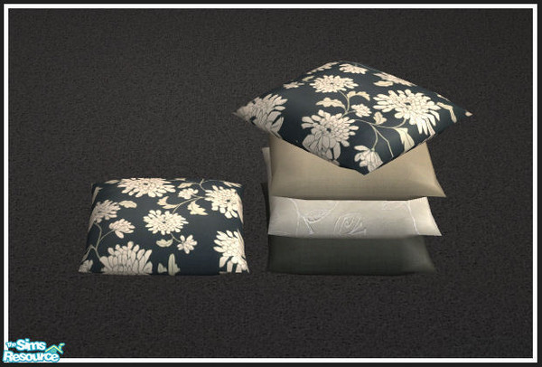 Sims 2 — Cosy sleeping black & beige - pillow 3 by mirake — 