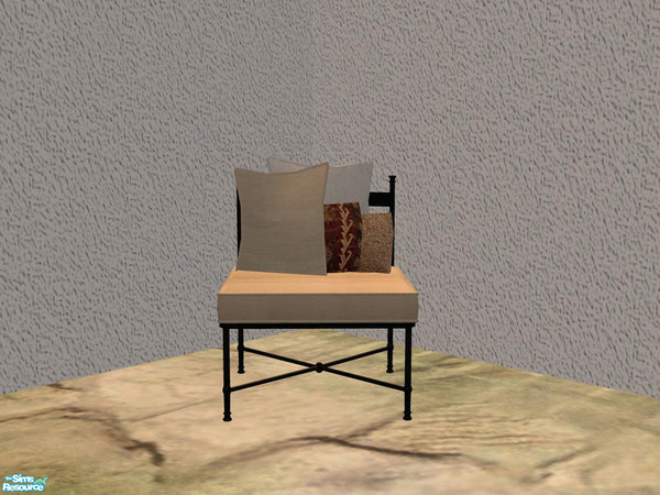 Sims 2 — Potterbarn Outdoor - Pillows Armchair by ShinoKCR — 