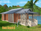 Sims 3 — Haus Beach II by Macroglossum — Room for single or couple in this small beach house. With 1 bedroom and 1