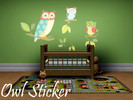 Sims 3 — Owl Sticker by ukai2 — Owl Sticker Not Recolorable By Ukai