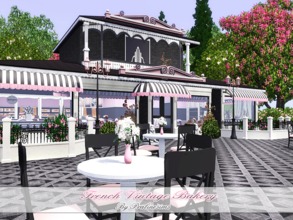 Sims 3 — French Vintage Bakery by Pralinesims — EP's required: World Adventures Ambitions Late Night Generations Pets