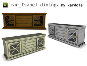 Sims 3 — kar_Isabel dining_cupboard by kardofe — Cupboard