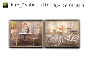 Sims 3 — kar_Isabel dining_Painting by kardofe — Painting by kardofe