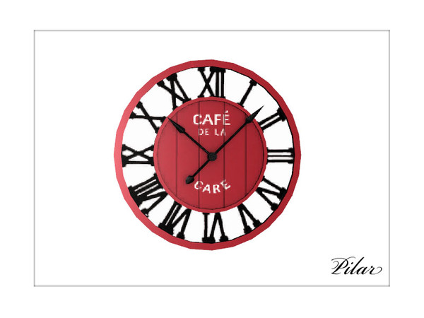 Sims 3 — BistrotClockDeco by Pilar — Creado por Pilar para sims3