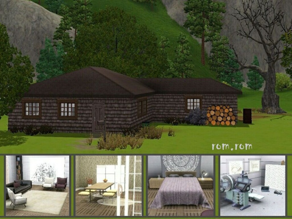 Sims 3 — Hidden Modern by romrom3 — It seems to be an old abandoned house...from the outside..well, and also from the
