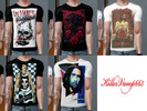 Sims 3 — 5 Awesome T-shirts by killervamp6632 — 5 awesome T-shirts! Including: Slayer, Escape The Fate, In Flames, Jimi
