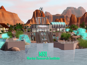 Sims 3 — MRI Marine Research Institute by Satureja2 — A high security Science Lab to investigate marine lifeforms and