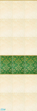 Sims 2 — Allure Wall 3 by triss — Tiles with ornament for more demanding Sims. To help them turn their bathroom into