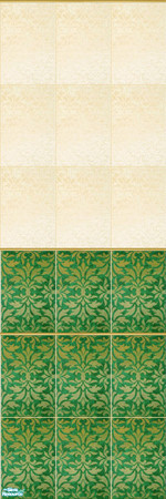 Sims 2 — Allure Wall 2 by triss — Tiles with ornament for more demanding Sims. To help them turn their bathroom into