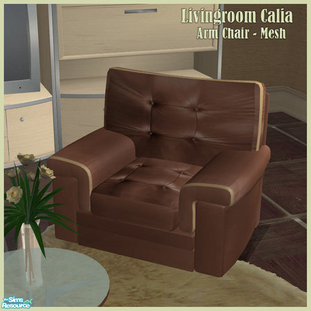 Sims 2 — S2S LivingRoom Calia - Armchair Mesh by sims2sisters — 